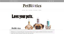 Desktop Screenshot of petbiotics.com